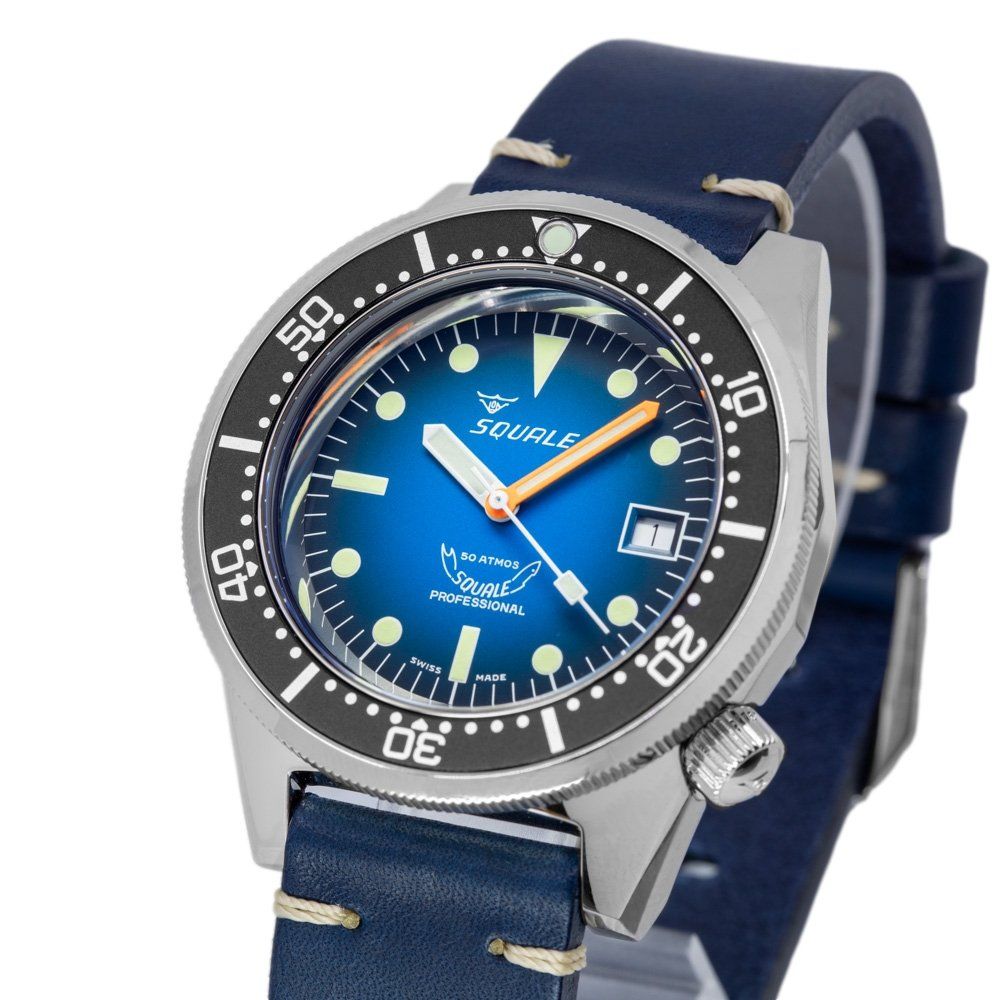 Squale Uhren: Squale Men's 1521PROFD.PB 1521 Blue Dial 50 ATM Automatic – Neu und originalverpackt aus Schindellegi von harveystore 9