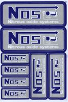 NOS N.O.S. Aufkleber Sticker 1 Bogen 27 x 18 cm Tuning ST481