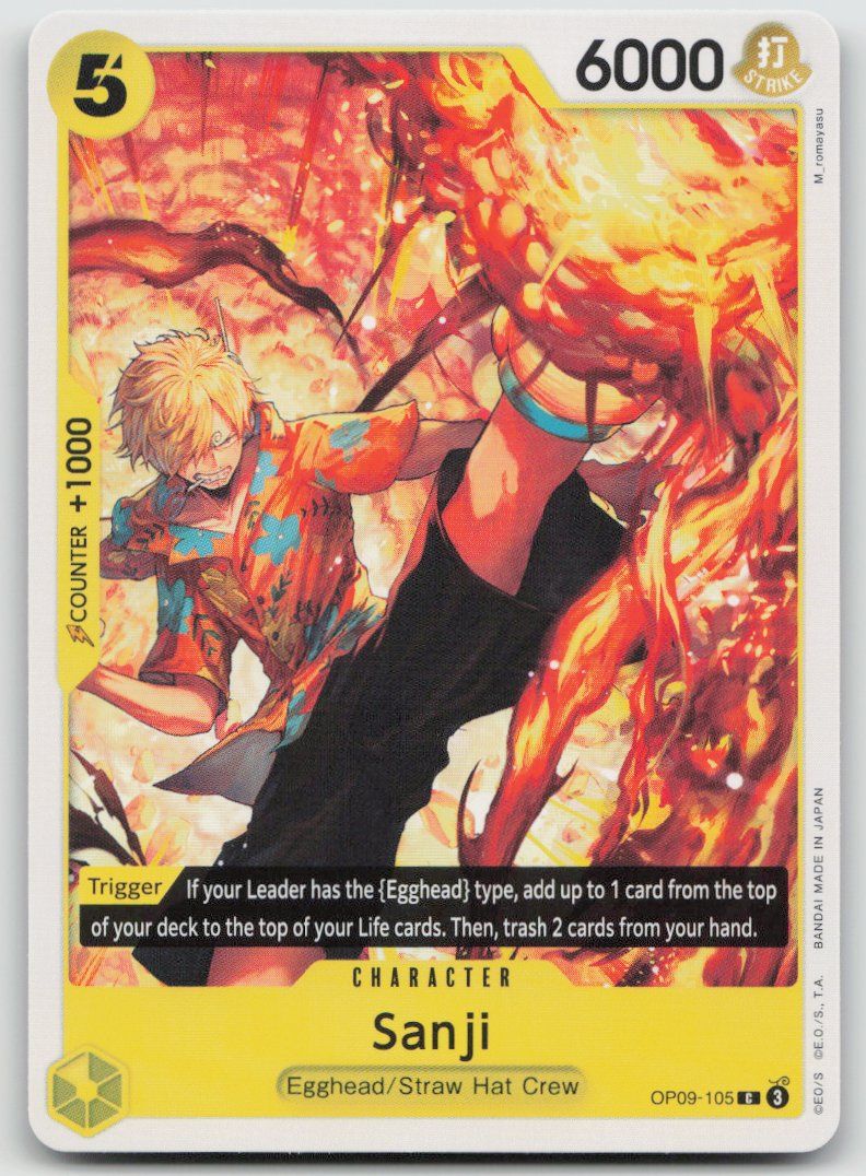 Bandai Carte collezionabili: One Piece Sanji OP09-105 C – Usato da Lugano venduto da VlaseCard
