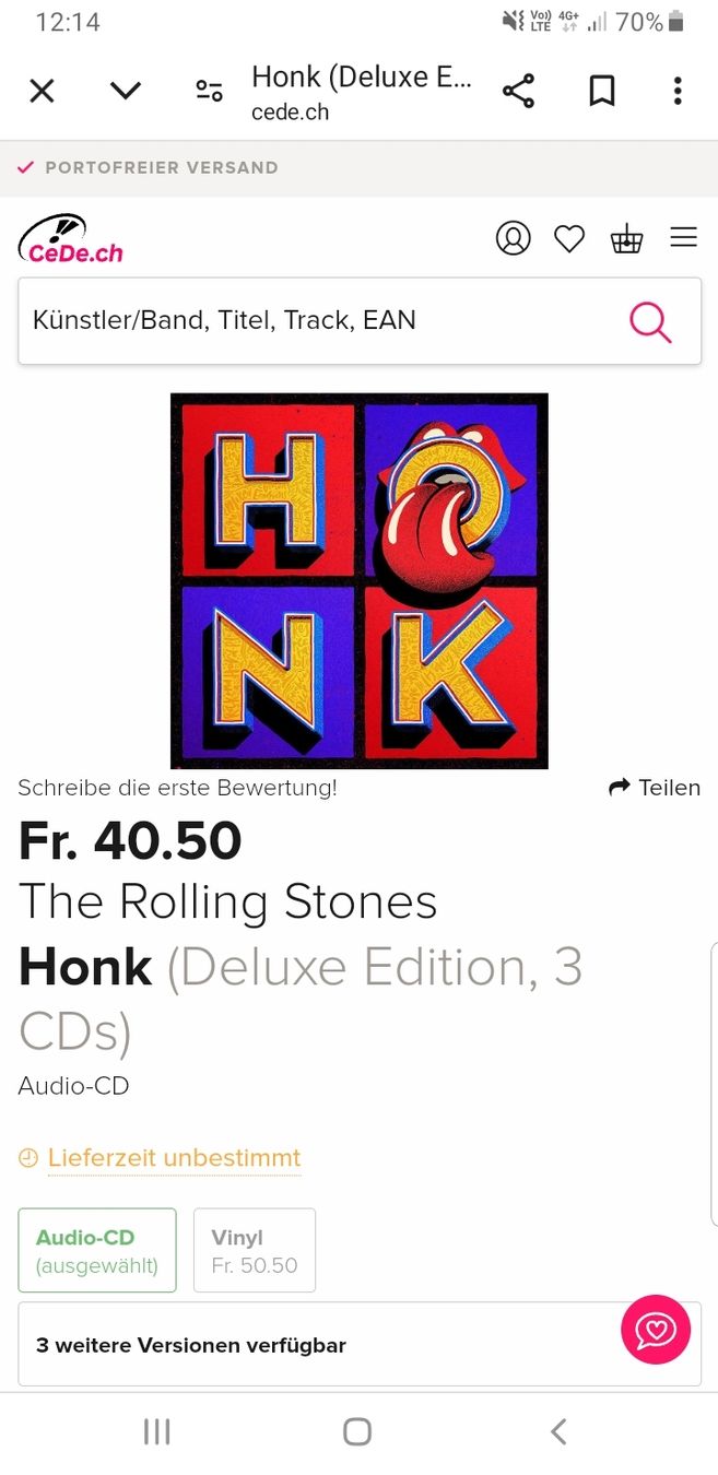 CDs: The Rolling Stones Honk Deluxe Editions, 3 CDs – Neu (gemäss Beschreibung) aus Geuensee von sonnenstunden 3