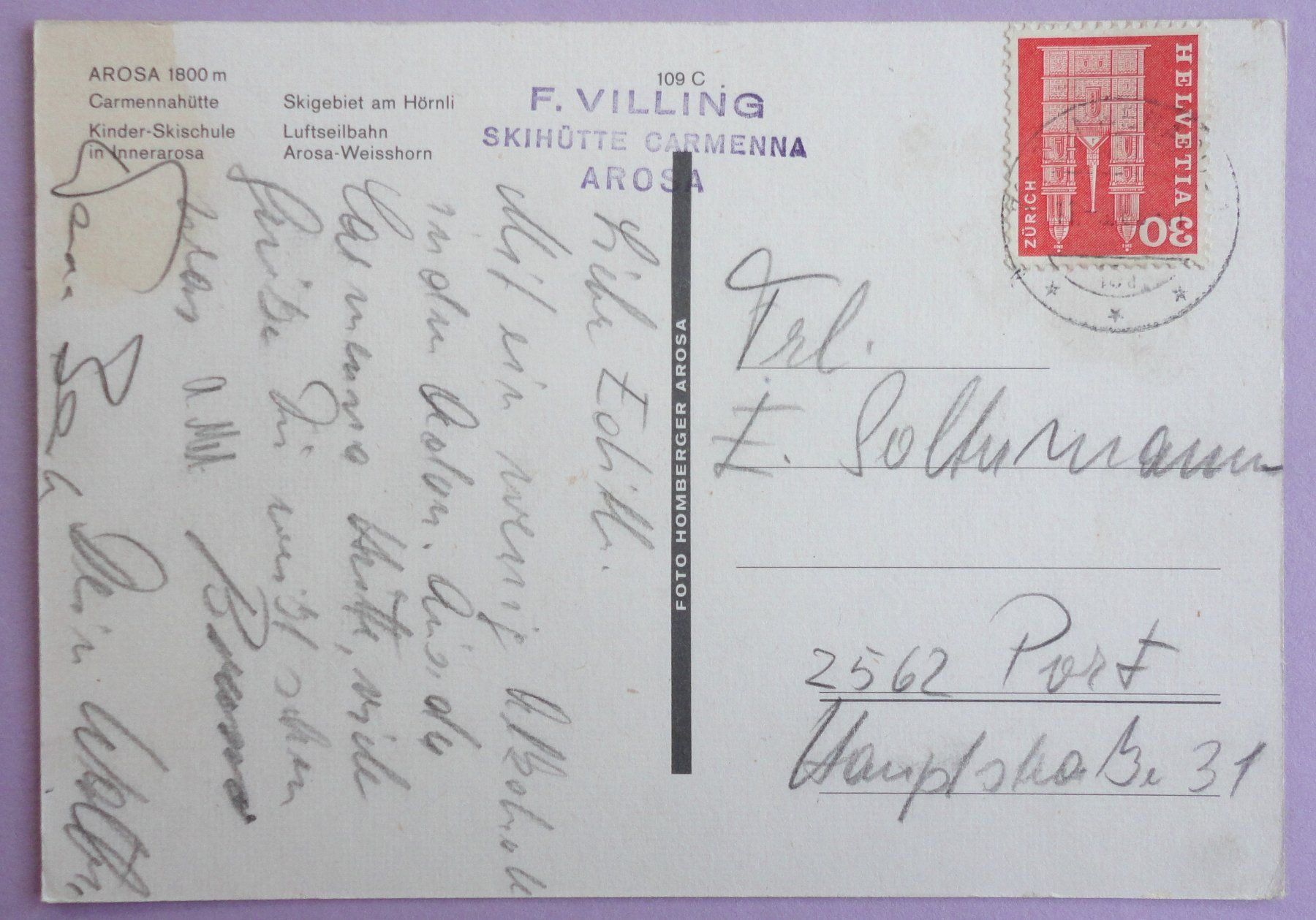 Cartoline postali: Arosa 1800 m – Difettoso da Fétigny venduto da Billy2miny 1