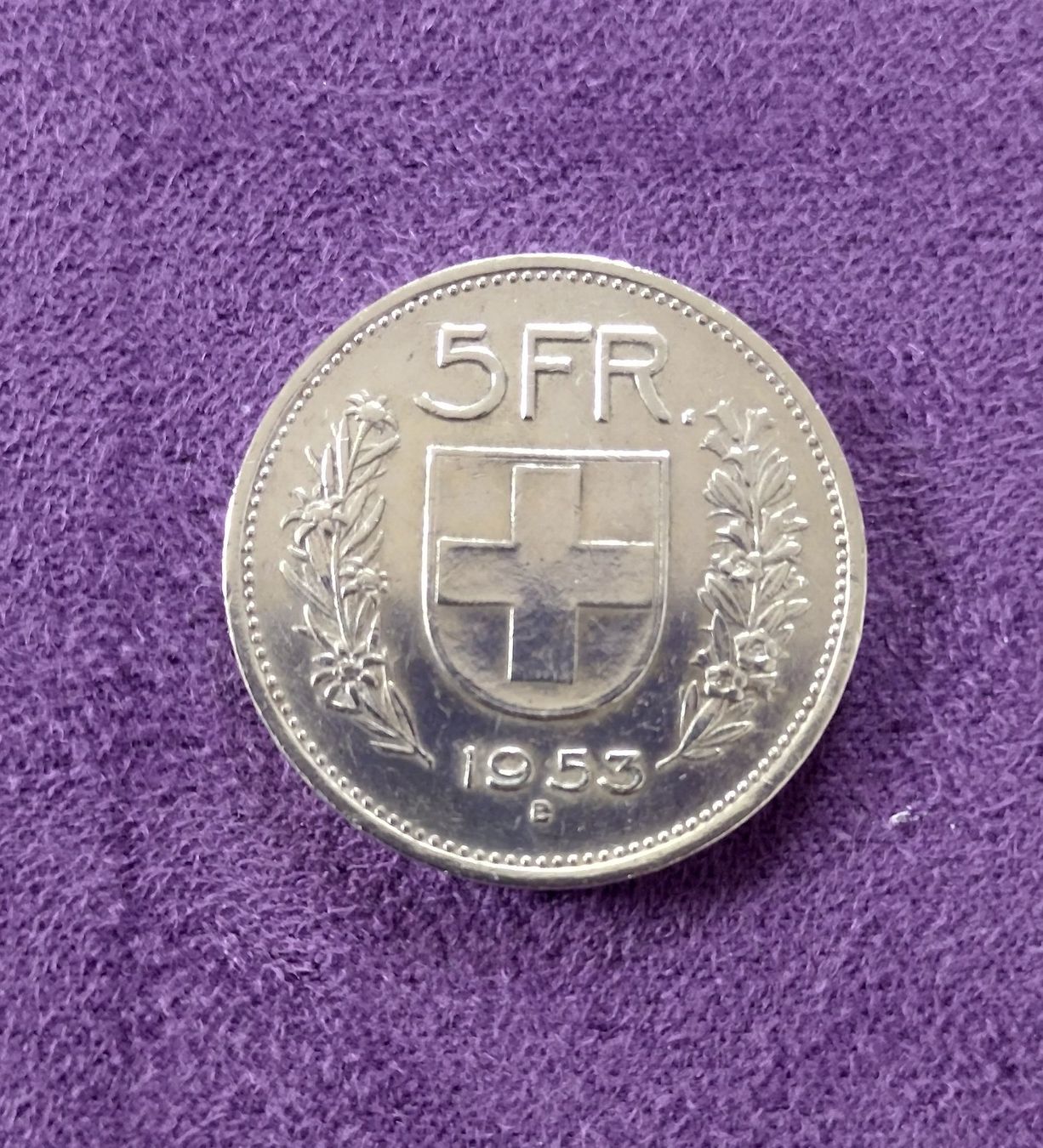 Tutti le monete: Fünfliber silber Jg. 1953 – Usato da Thun venduto da Rusch06