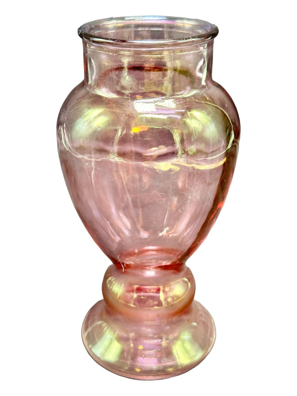 Vasi & Recipienti: Vase éclatant aux reflets irisés verre soufflé teinté rose – Usato da Morges venduto da deco.vintage 4