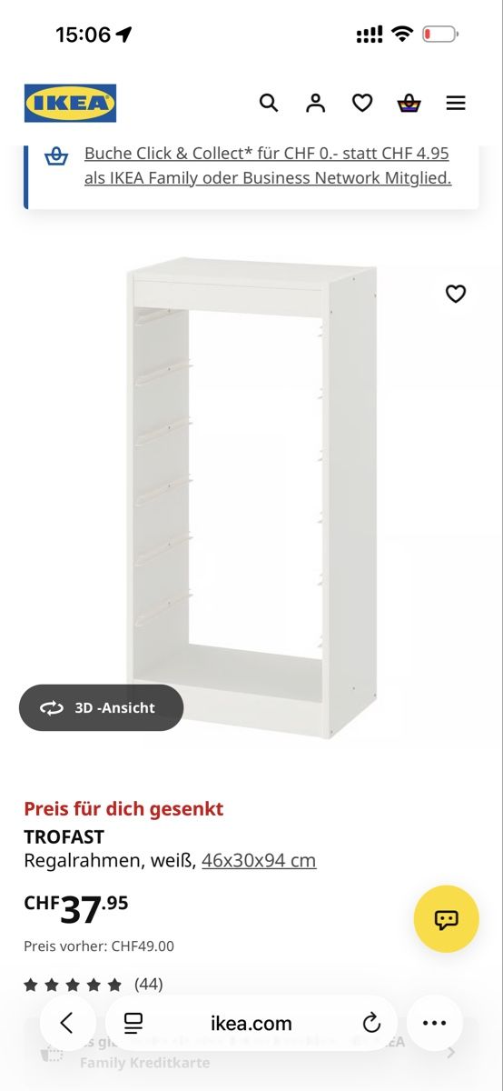 Regale: 2x IKEA TROFAST Regalrahmen mit Boxen – Gebraucht aus Zug von nat_d9tl 3