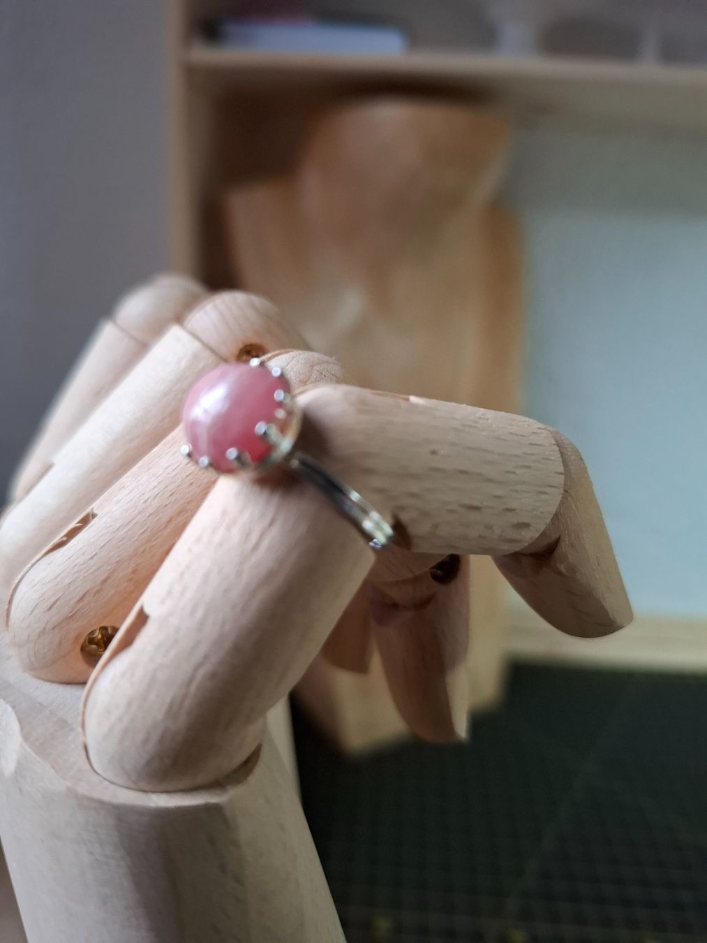 Bagues: Ring S 835 mit Rhodochrosit Cabochon – D'occasion à Zwieselberg par Halifaxmendusli 2