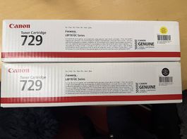 2 Stk. neue Canon Toner 729, Yellow+black