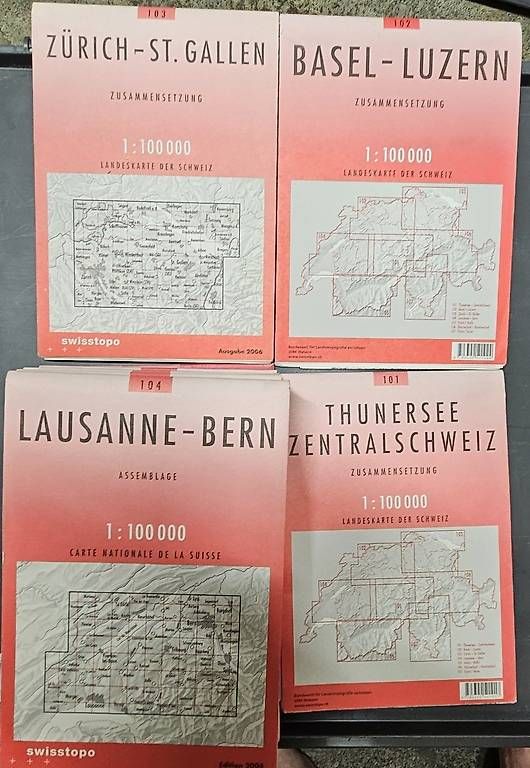 Landkarten & Atlanten: Swisstopo-Landeskarten – Gebraucht aus Brienz BE von dabene 3