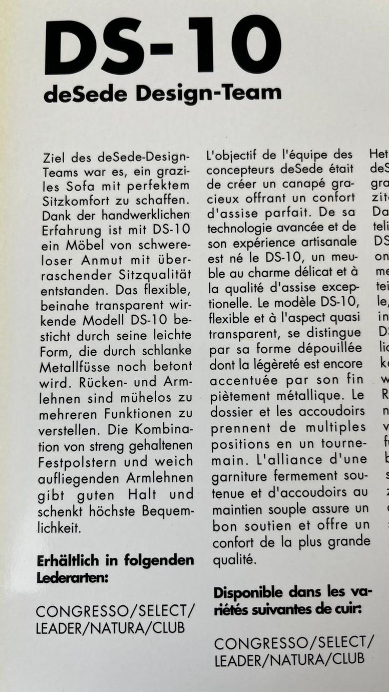 De Sede Divani: 2er Sofa deSede DS10 schwarz – Usato da Unterengstringen venduto da sarita_denz 4