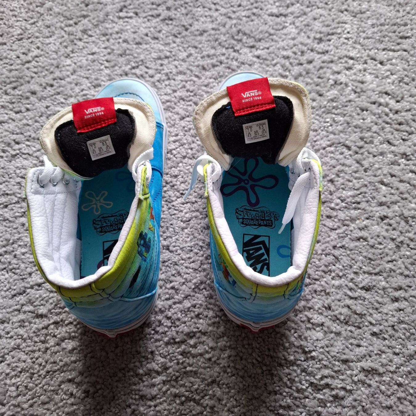 Vans Scarpe da uomo: Vans Sk8 Hi Spongebob Squarepants Bikini Bottom – Nuovo (secondo la descrizione) da Hombrechtikon venduto da Tinea82 9