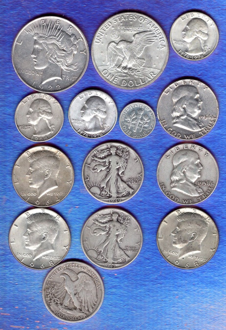 Tutti le monete: USA coins 14 stück silber – Usato da Leibstadt venduto da baroc333