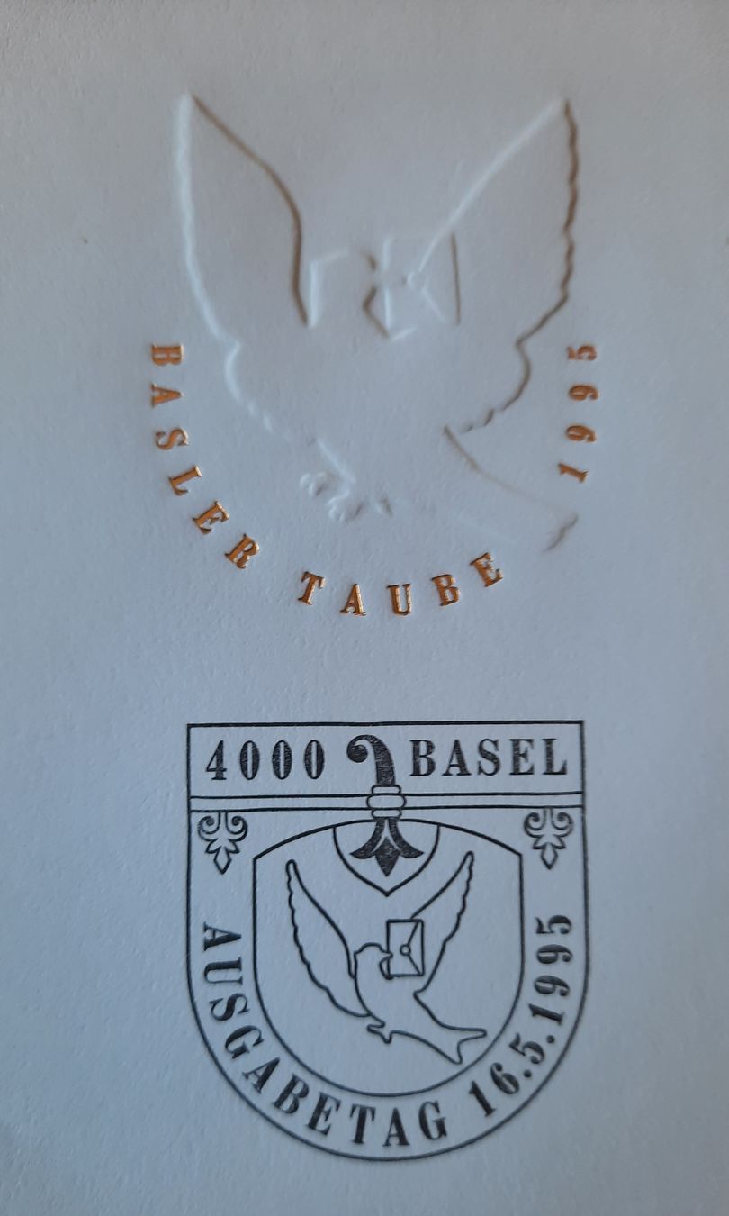 Alle Briefmarken: 8-30-6 Bloc Colombe de Bâle. FDC 16.5.95 – Gebraucht aus GENEVE von Pjeronimo 2