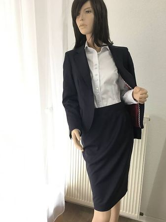2-Teiler, Damen-Kostüm (Blazer + Rock)+ Bluse (NEU), Gr. 36