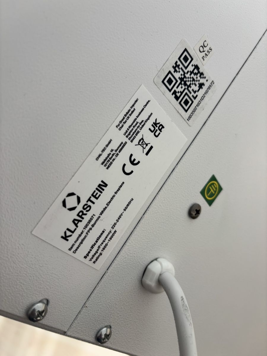 Cheminée: Klarstein Bormio 1800W Elektrokamin mit FB – Gebraucht aus Orpund von BlackEagel80 7