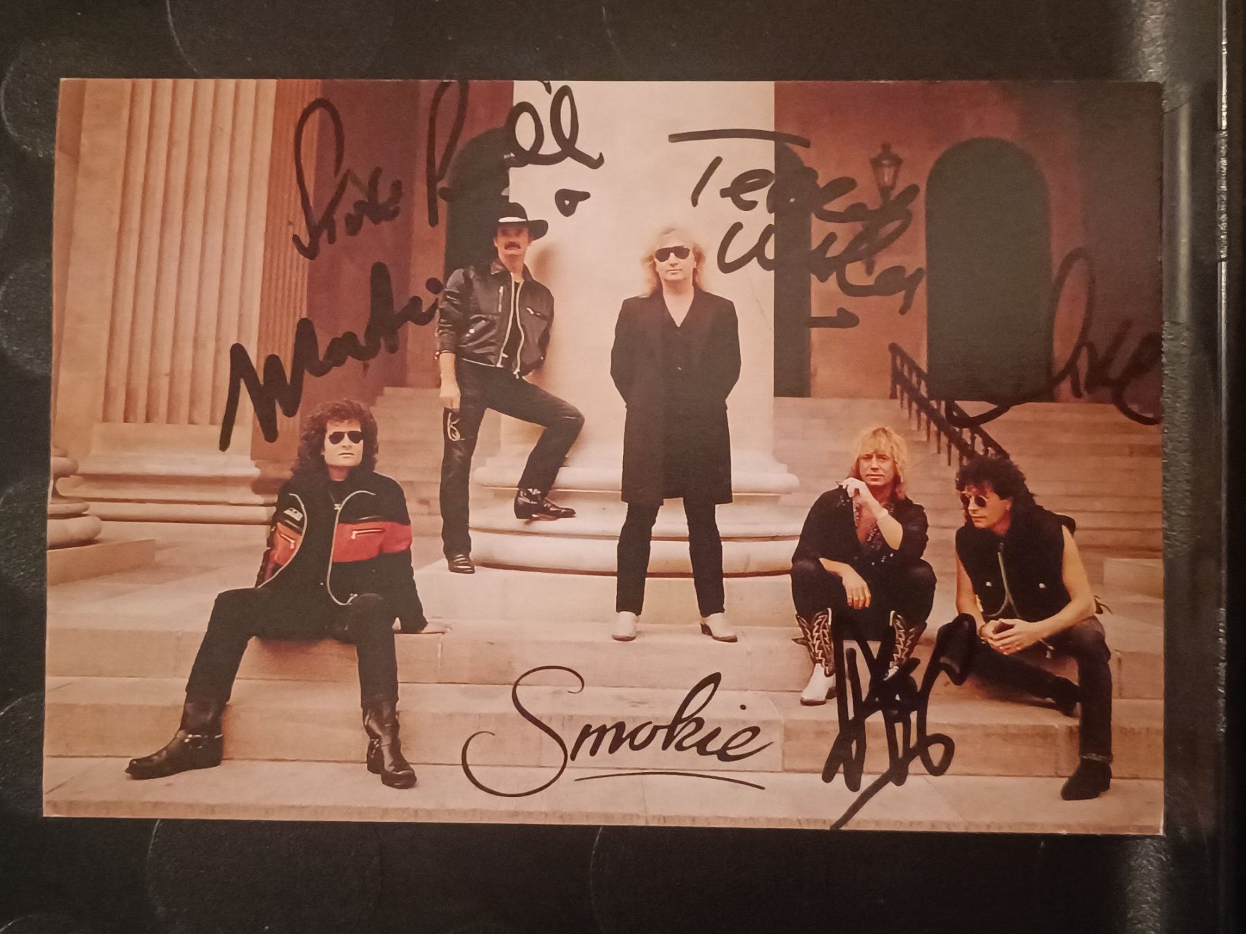 Autogramme: Smokie - handsignierte Autogrammkarte – Gebraucht aus Menziken von Artographs