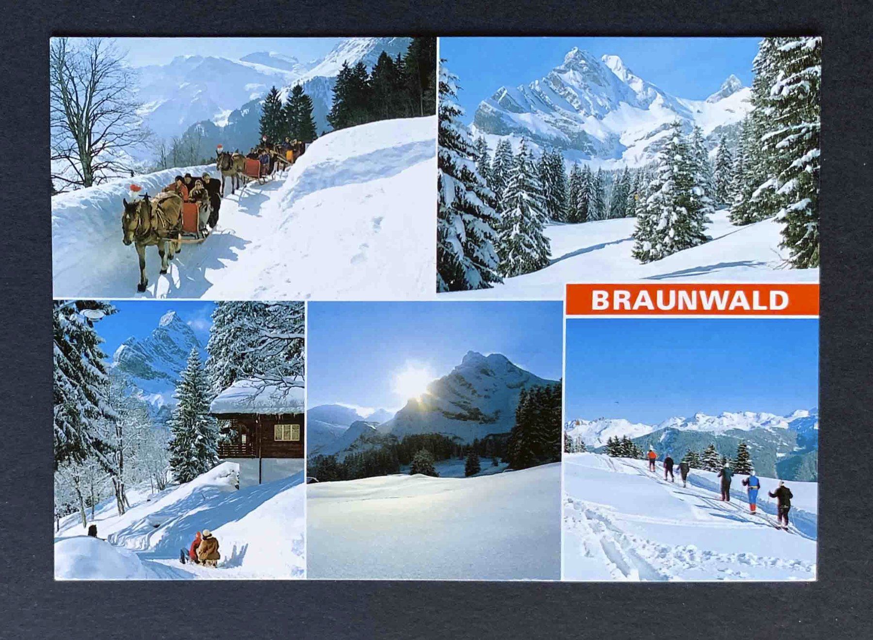Ansichtskarten: AK Braunwald Der ideale Ferienort – Gebraucht aus Goldau von artelier1