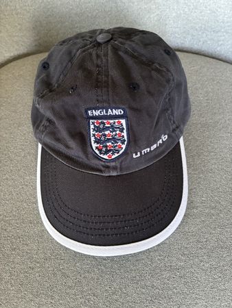 Vintage Umbro England Cap, Junior/Kinder, dunkelblau 