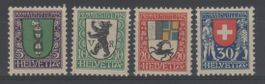 Pro Juventute 1925 Satz SBK Nr. J33/J36 * AB NUR 1.--!