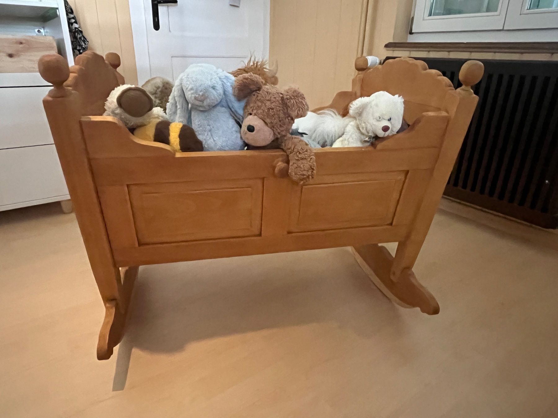 Culle: Wiege Holz natur, handgemacht – Usato da Rapperswil SG venduto da nha_xbc8 1