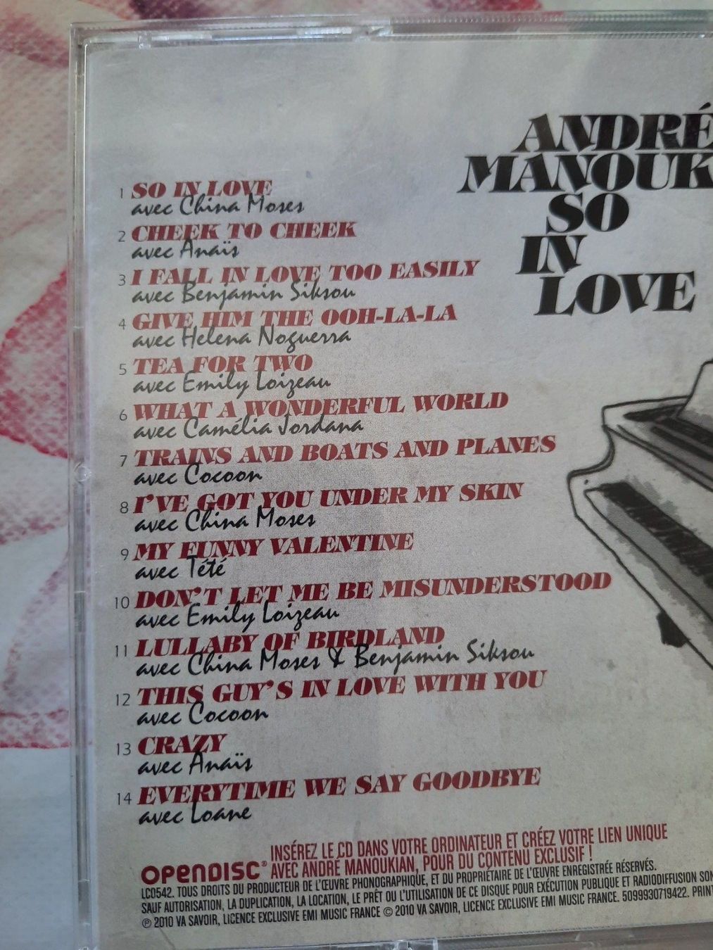 CD: CD André Manoukian - So in Love ( Duos ) – Usato da Pully venduto da bro_n52j 2