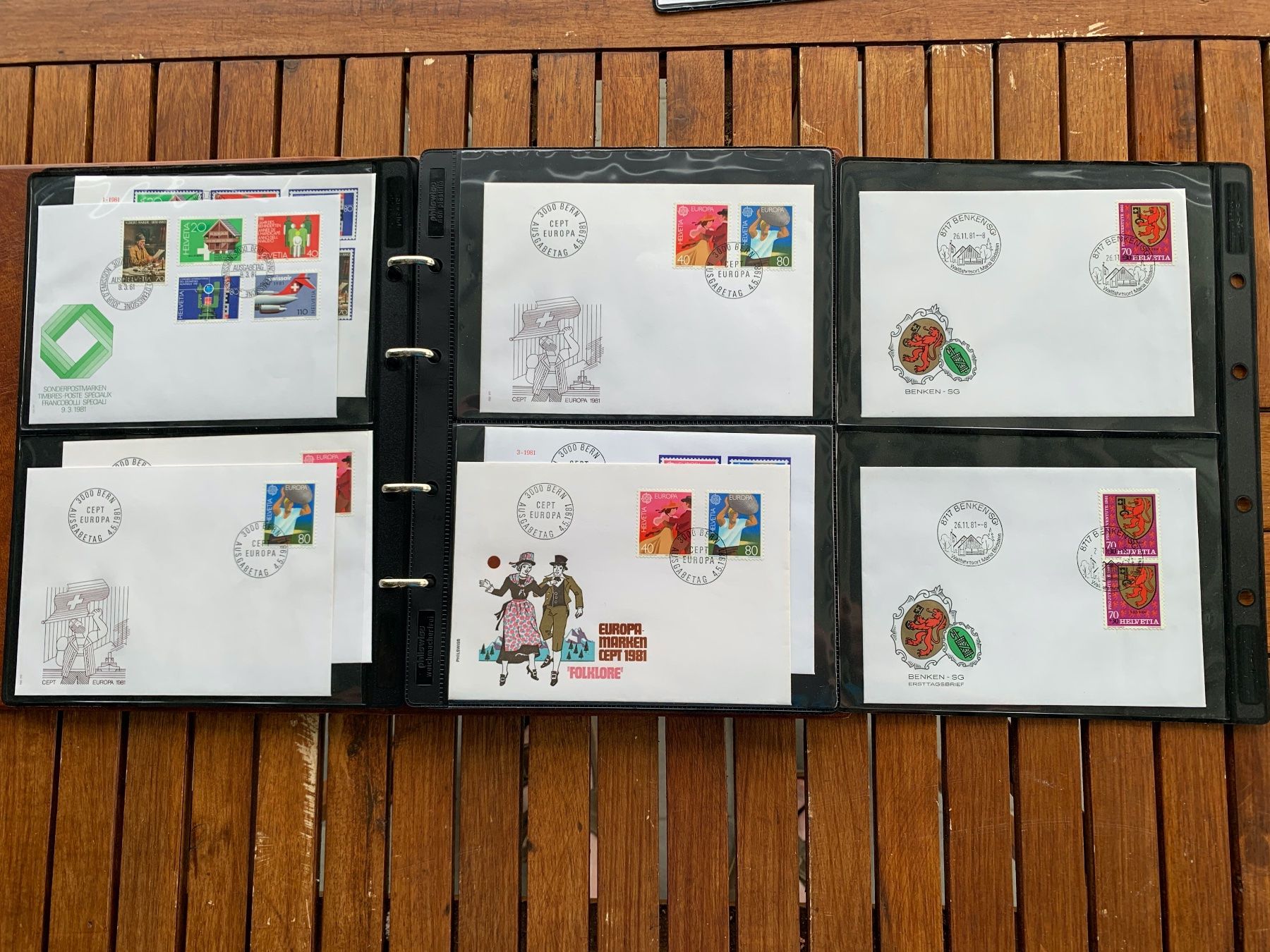 Tutti i francobolli: 1981 - Classeur 59 FDC - mit Einzelmarken - avec tbr isolés – Nuovo (secondo la descrizione) da Chavornay venduto da 4dphila 2