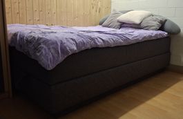 Boxspringbett dunkelgrau gebraucht guter Zustand