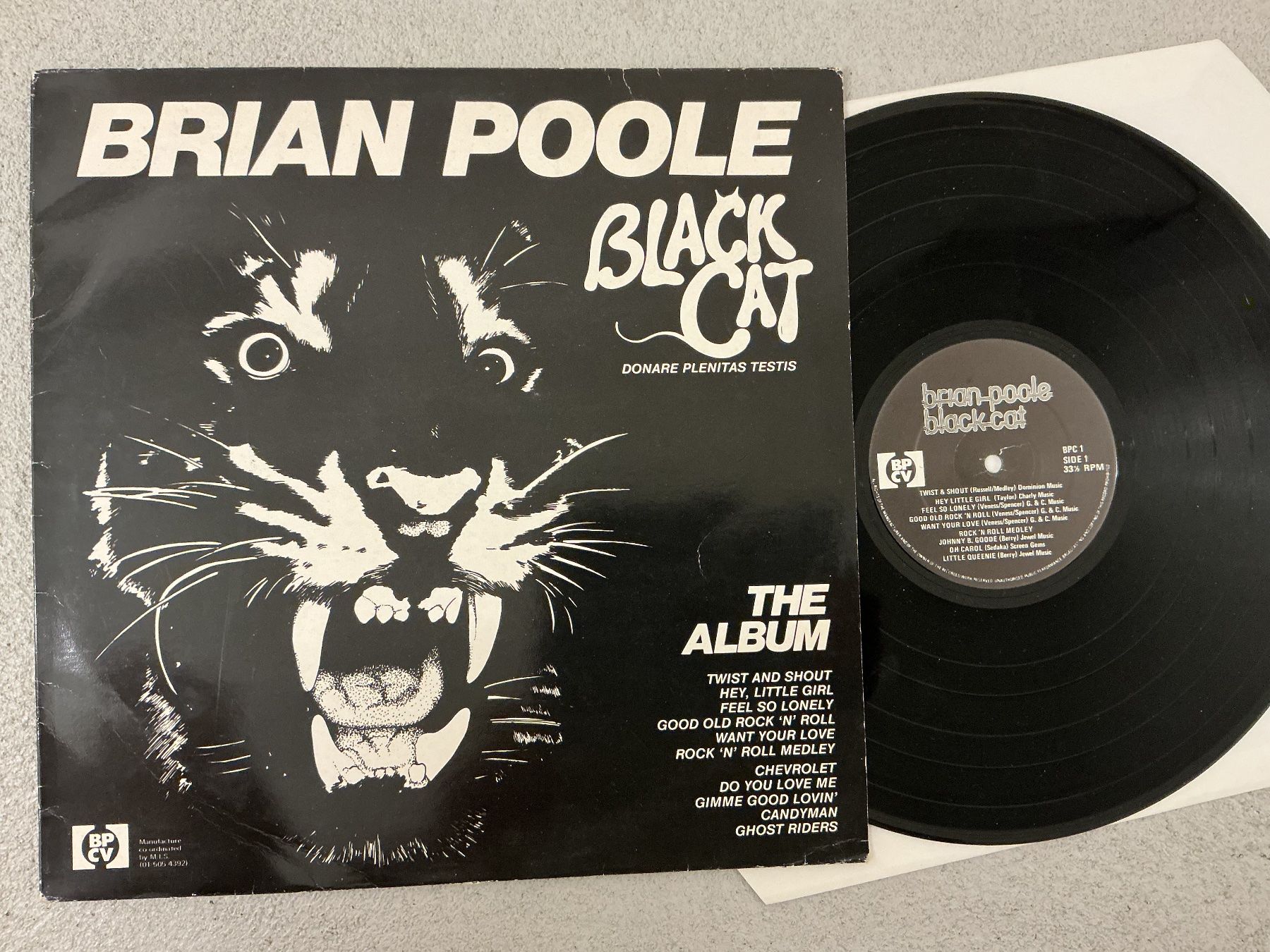 Dischi in vinile: Brian Poole & Black Cat LP – Usato da Winterthur venduto da Tumko-Vinyl