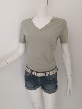 🤩MANGO NEUE KOLLEKTION V-T-SHIRT GRÜN NEU