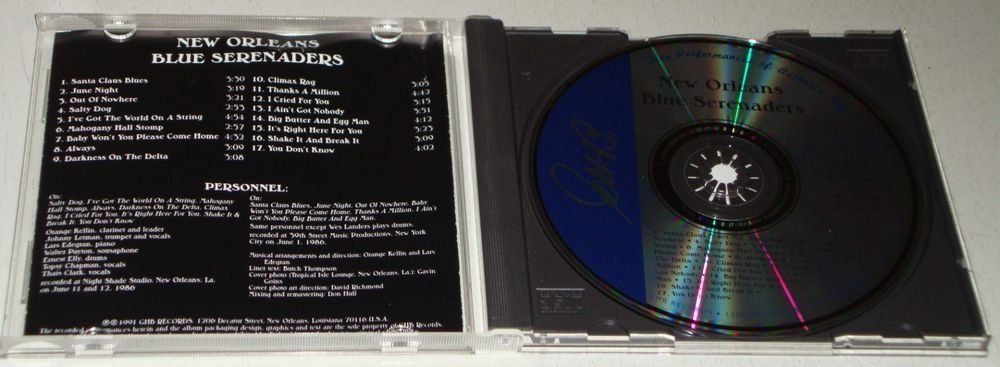 CD: New Orleans Blue Serenaders – Usato da Unterbäch venduto da rubicon2012 3
