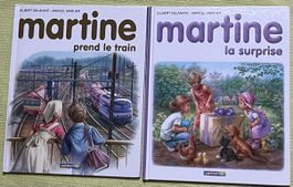 2 livres:Martine prend le train et la surprise