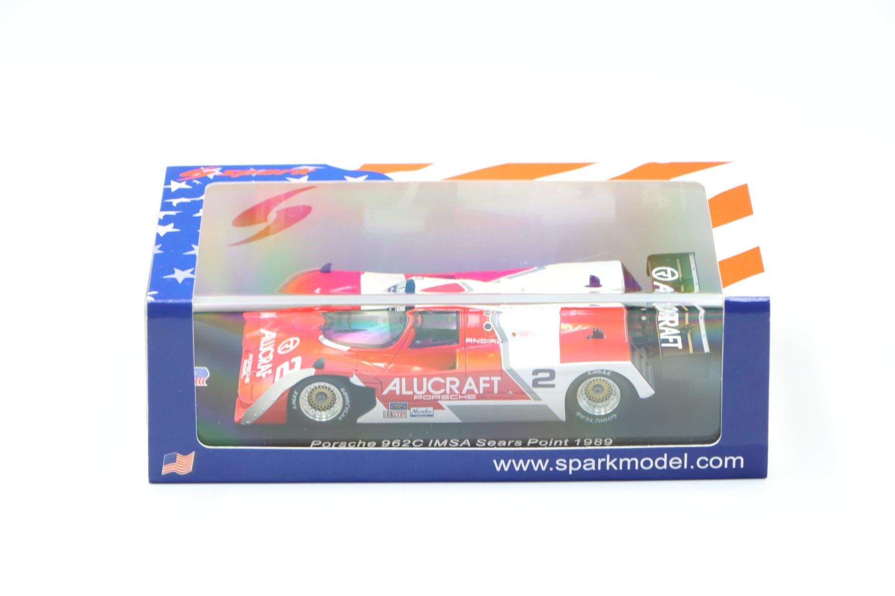 Porsche Modellini d'auto: Porsche 962C IMSA Soars Point 1989 1:43 Spark – Nuovo e nell'imballaggio originale da Bühl b.Aarberg venduto da modelldiecast 1
