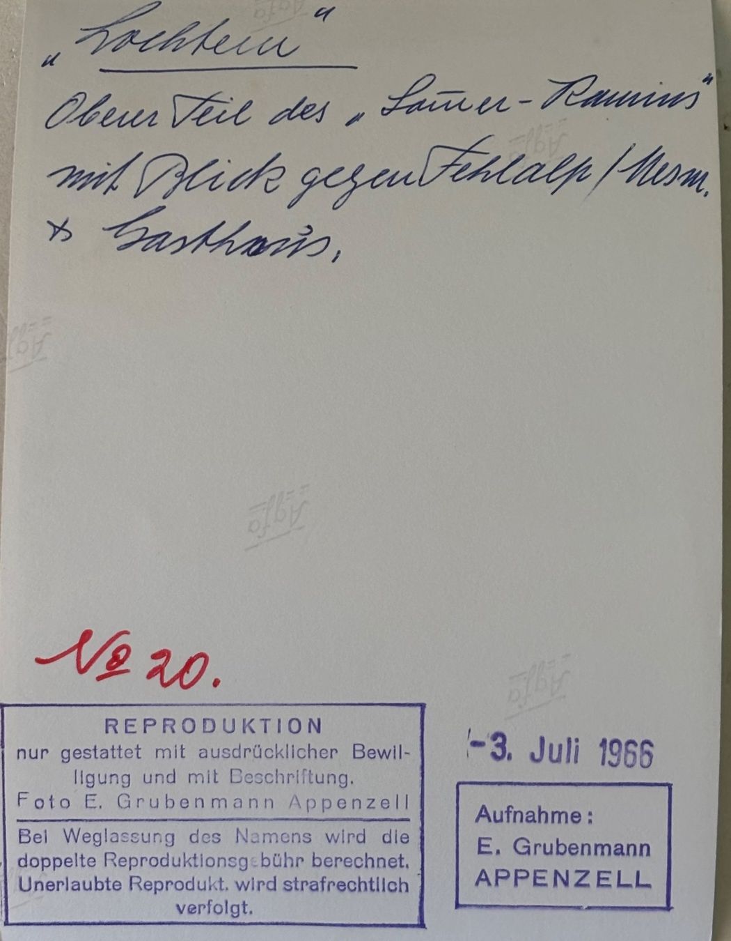Cartoline postali: Foto E. Grubenmann, Appenzell – Usato da Frauenfeld venduto da Merk52 1