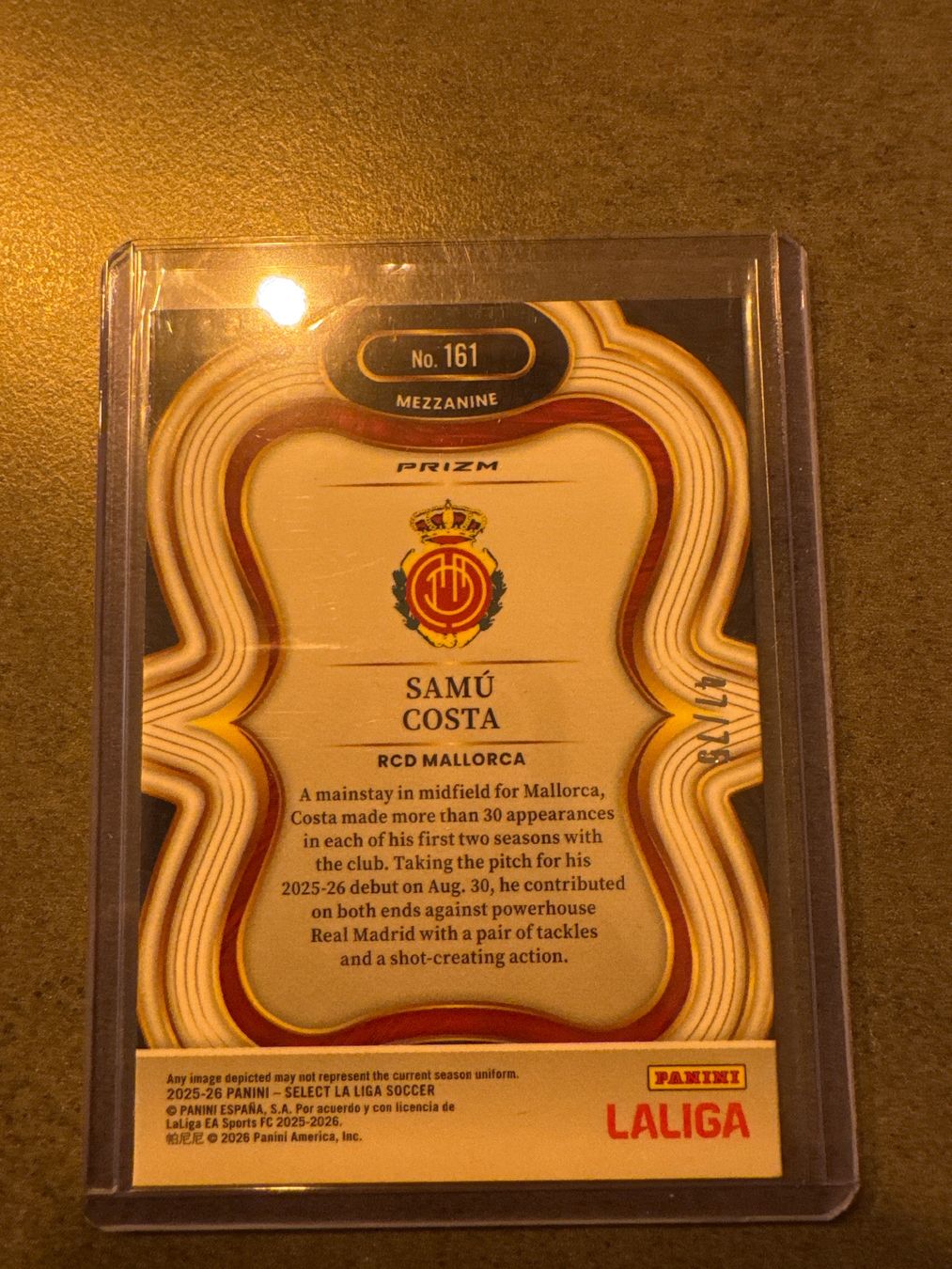 Panini Carte collezionabili: Panini Select Samu Costa /75 – Nuovo (secondo la descrizione) da Winterthur venduto da Fischinho 1