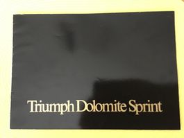 Triumph Dolomite Sprint Verkaufsprospekt 16 Seiten