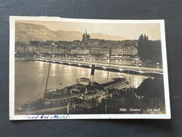 Postkarte Genf bei Nacht 1906  (P43)