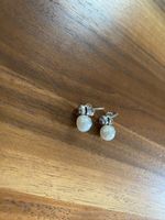 Elegante Ohrstecker mit Süsswasserperlen, echt Silber