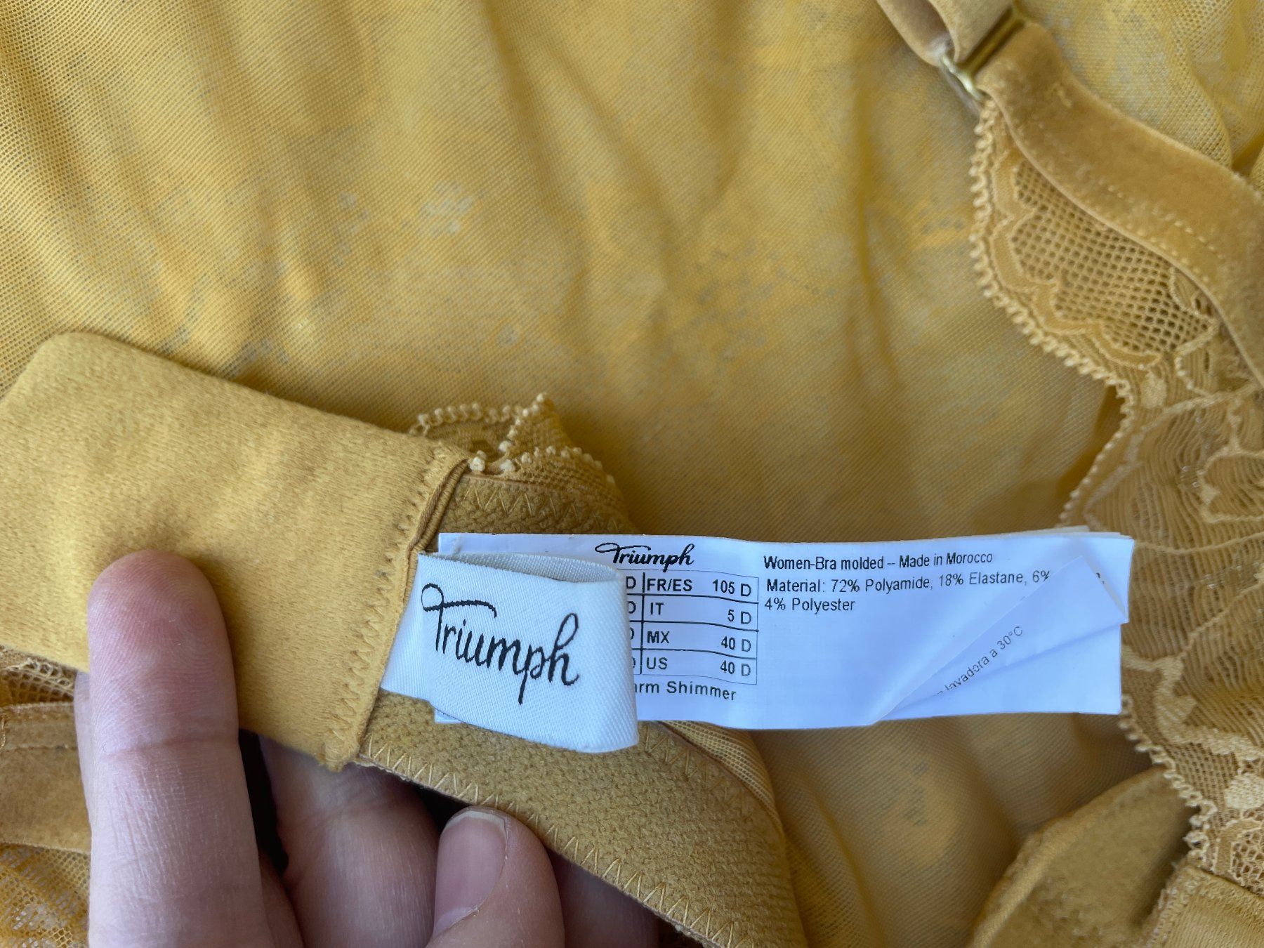 Triumph Altra biancheria intima: Bra Senfgelg Spitze von Triumph – Nuovo (secondo la descrizione) da Zürich venduto da jandra01 2