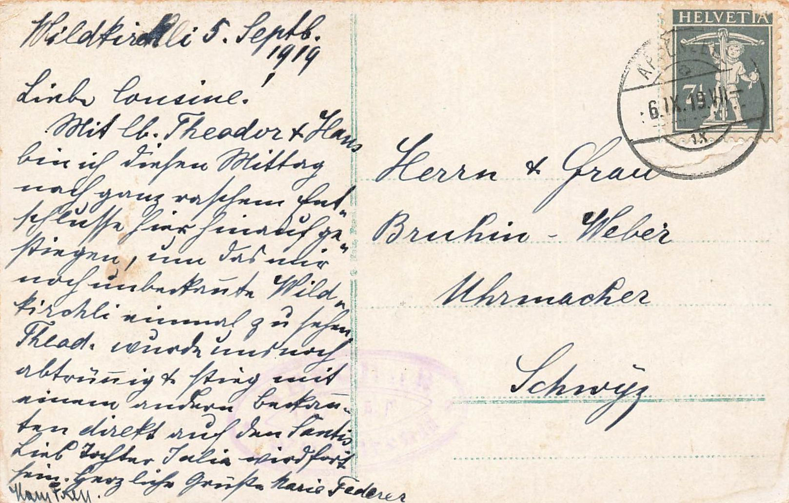 Cartoline postali: Wildkirchli Appenzell – Usato da Schwyz venduto da Seffi56 1