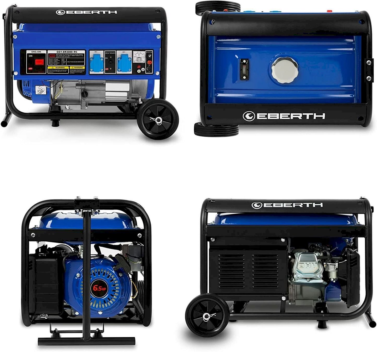 Generatori di corrente: Eberth GG1-ER3000-RS Stromerzeuger 3000W – Nuovo e nell'imballaggio originale da Bottighofen venduto da zaap 3