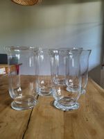 Grosse Glasvasen für Blumen oder Kerzen, 5 Stk.