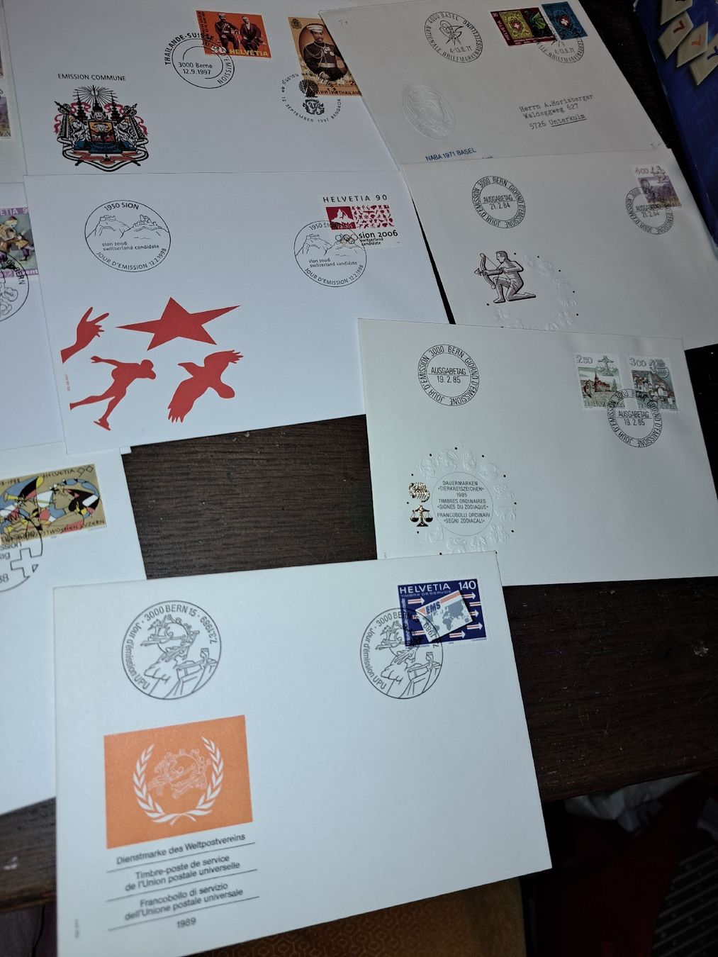 Tutti i francobolli: Alte Briefe-Sammlung: Schweiz Briefmarken  – Usato da Kölliken venduto da Upcycling-by-Mc-TAM 9