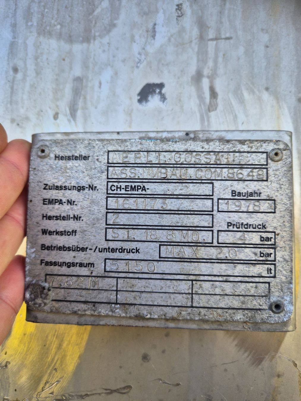 Accessori per altri veicoli: Chromstahltank – Usato da Egg (Flawil) venduto da Remofunk12 2