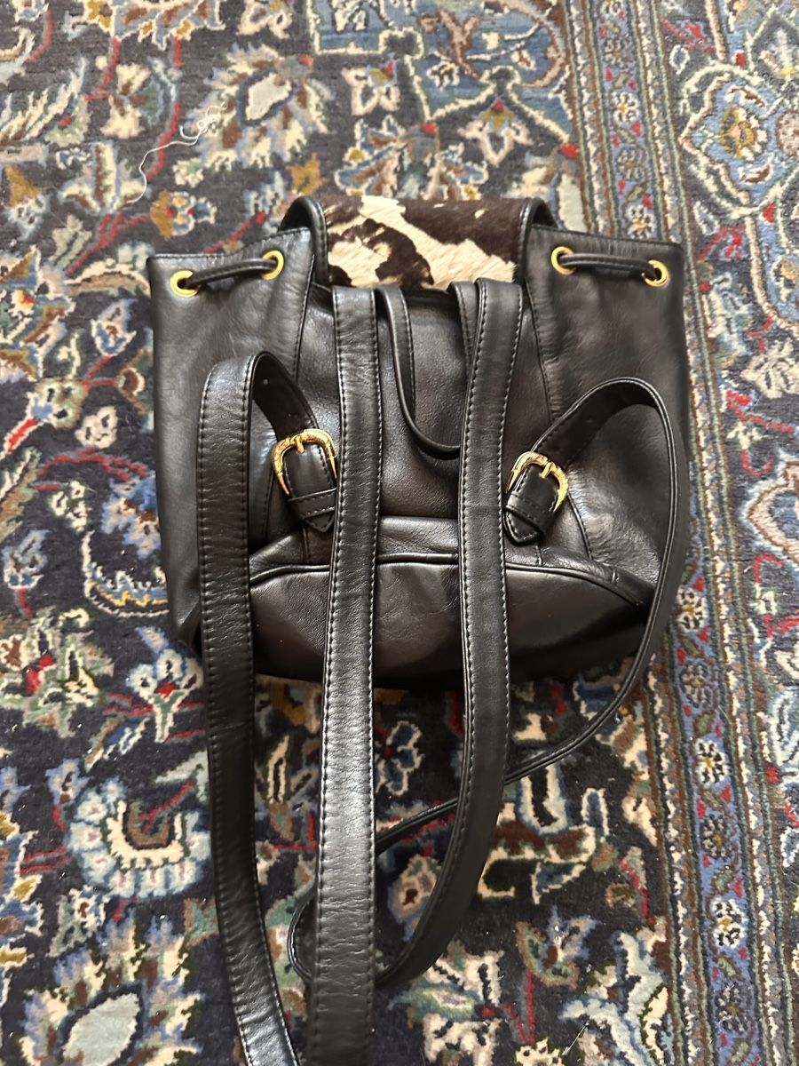 Rucksäcke: Vintage Rucksack / Lederrucksack mit Kuhfell – Gebraucht aus Winterthur von whatdreamz 1