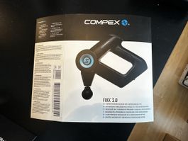 Compex FIXX 2.0 Massagegeraet mit 5 Aufsaetzen neuwertig