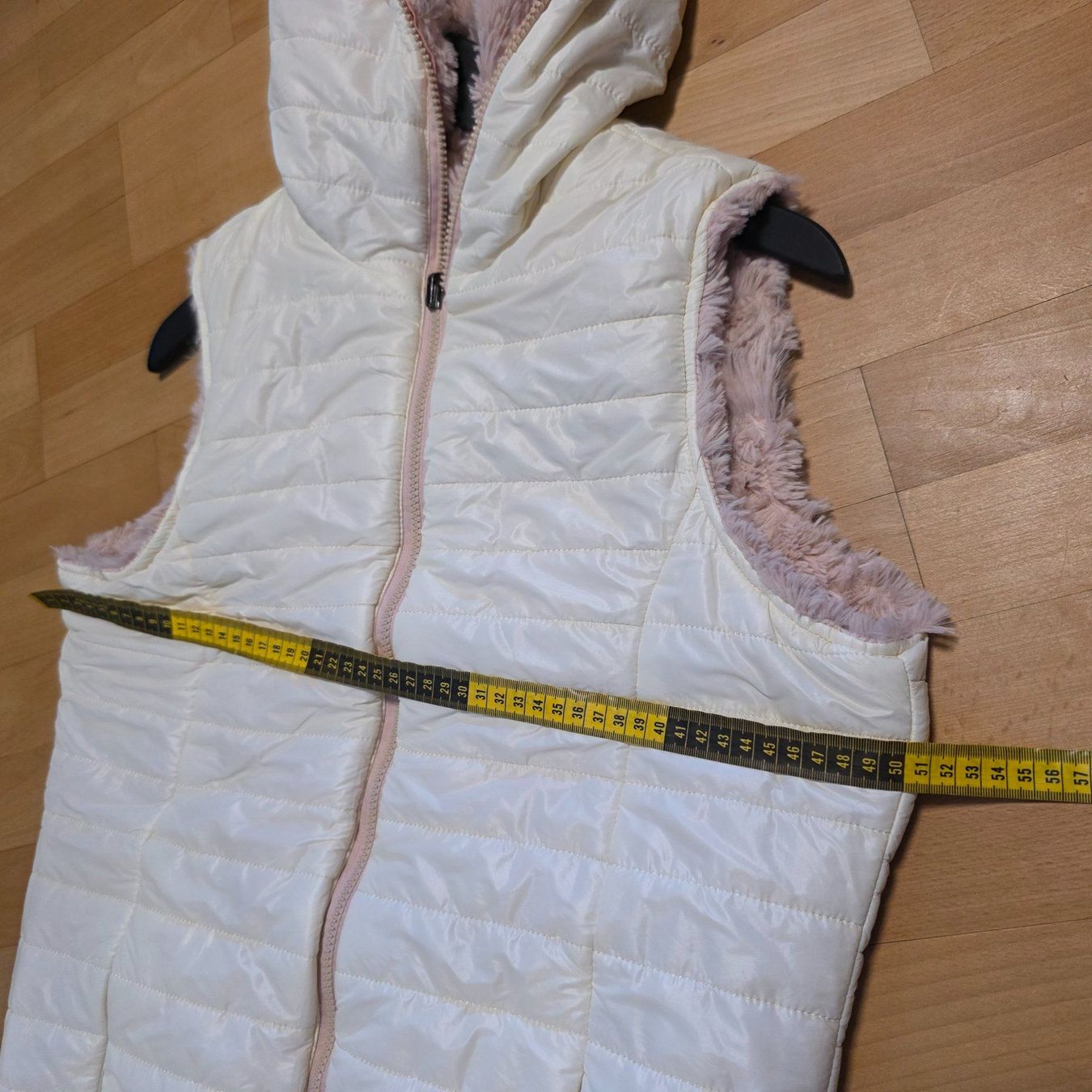 Gilet & Giacche senza maniche: Weste M beidseitig creme/rosa Kapuze – Usato da Wald ZH venduto da CapLux 4