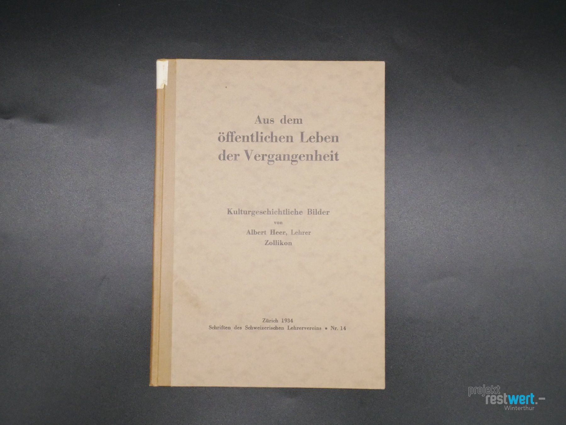 Libri: ALBERT HEER - Aus dem öffentlichen Leben – Usato da Winterthur venduto da Restwert_Winterthur 1