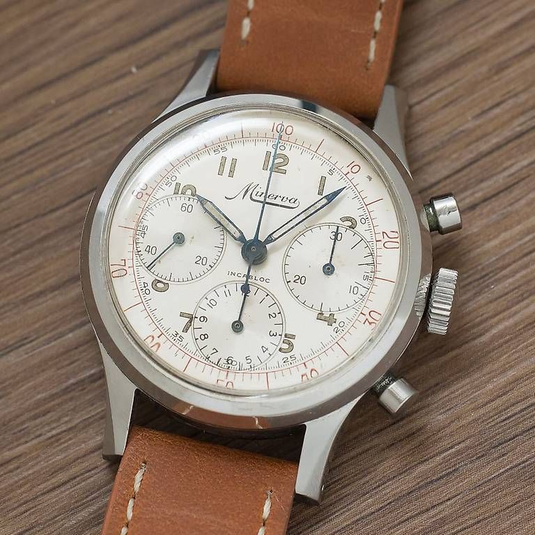 Montres: Minerva Chronographe Tri-Compax VD712 – D'occasion à Lausanne par inf_dft9 1