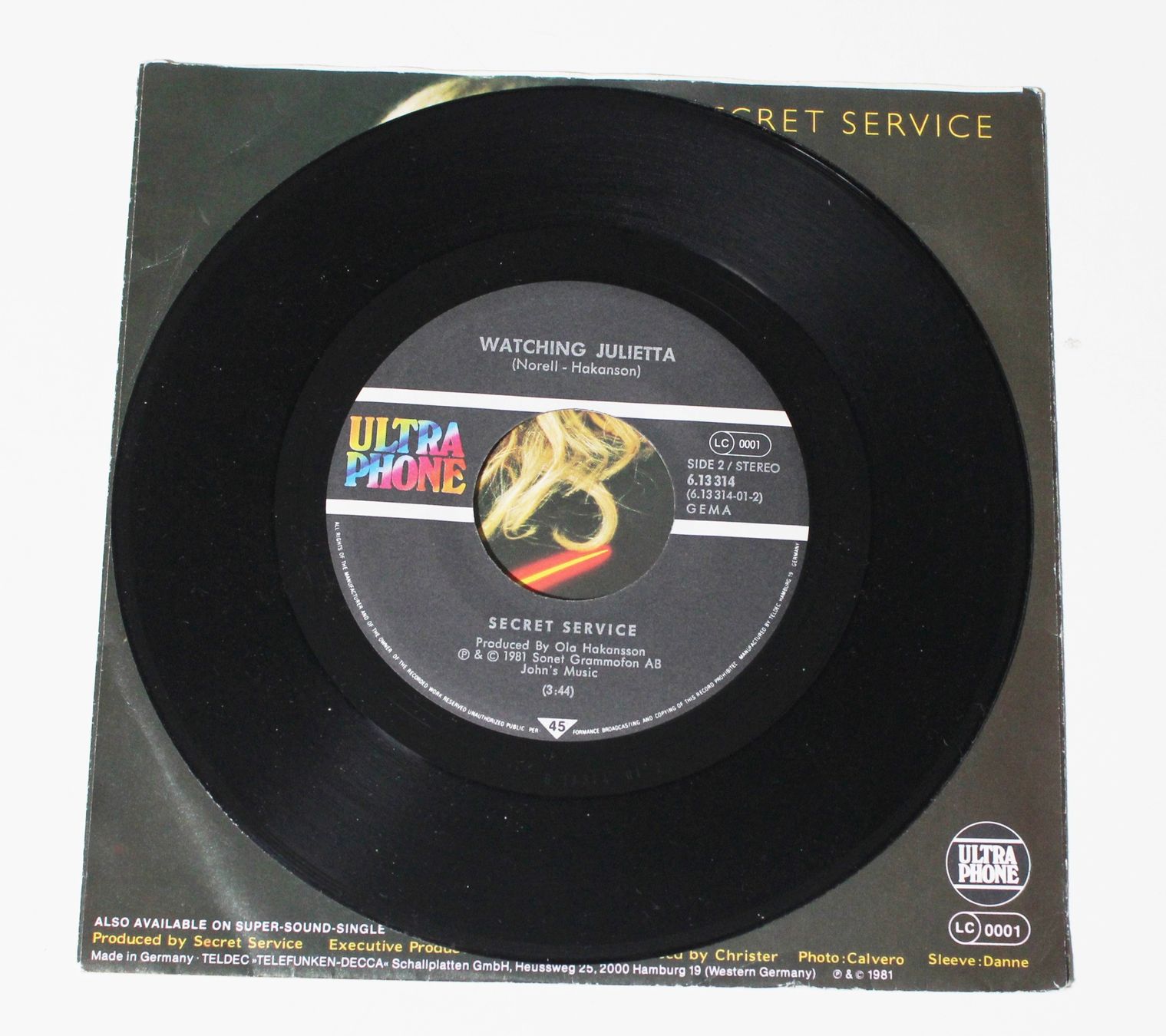 Dischi in vinile: 7" SECRET SERVICE - FLASH IN THE NIGHT 1981 – Usato da Brüttisellen venduto da Collector-Corner 3