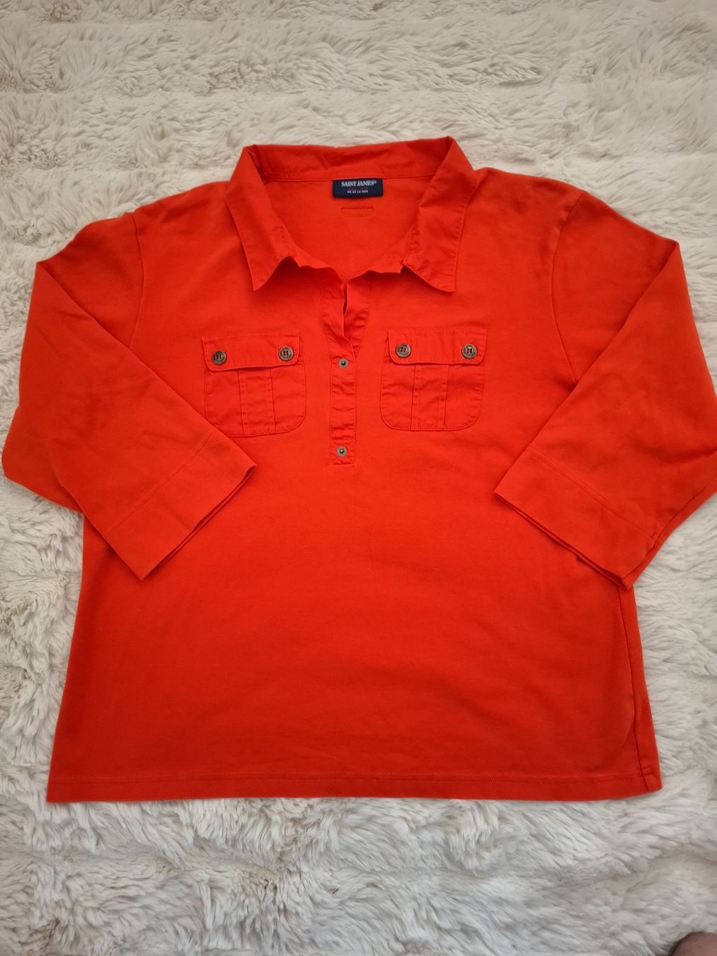 Saint James Tops: Saint James Polo Oléron Rouge Taille L – Neu (gemäss Beschreibung) aus Le Locle von sAm_2112 4