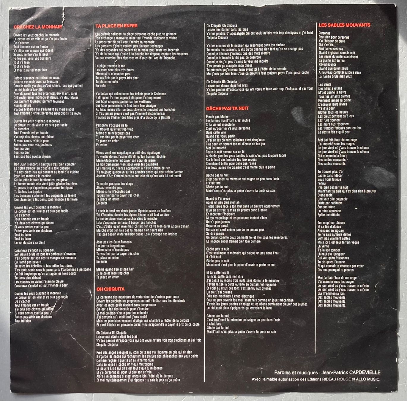 Dischi in vinile: JEAN-PATRICK CAPDEVIELLE - 2 – Usato da Poliez-Pittet venduto da Newtown-Records 2