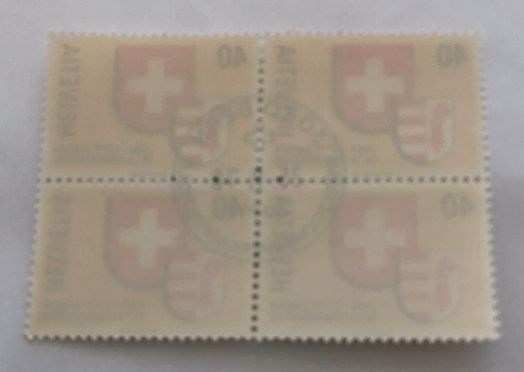 Tutti i francobolli: 4 er Block Nr.621 mit Vollstempel Bern – Usato da Aarau venduto da Billa007 1
